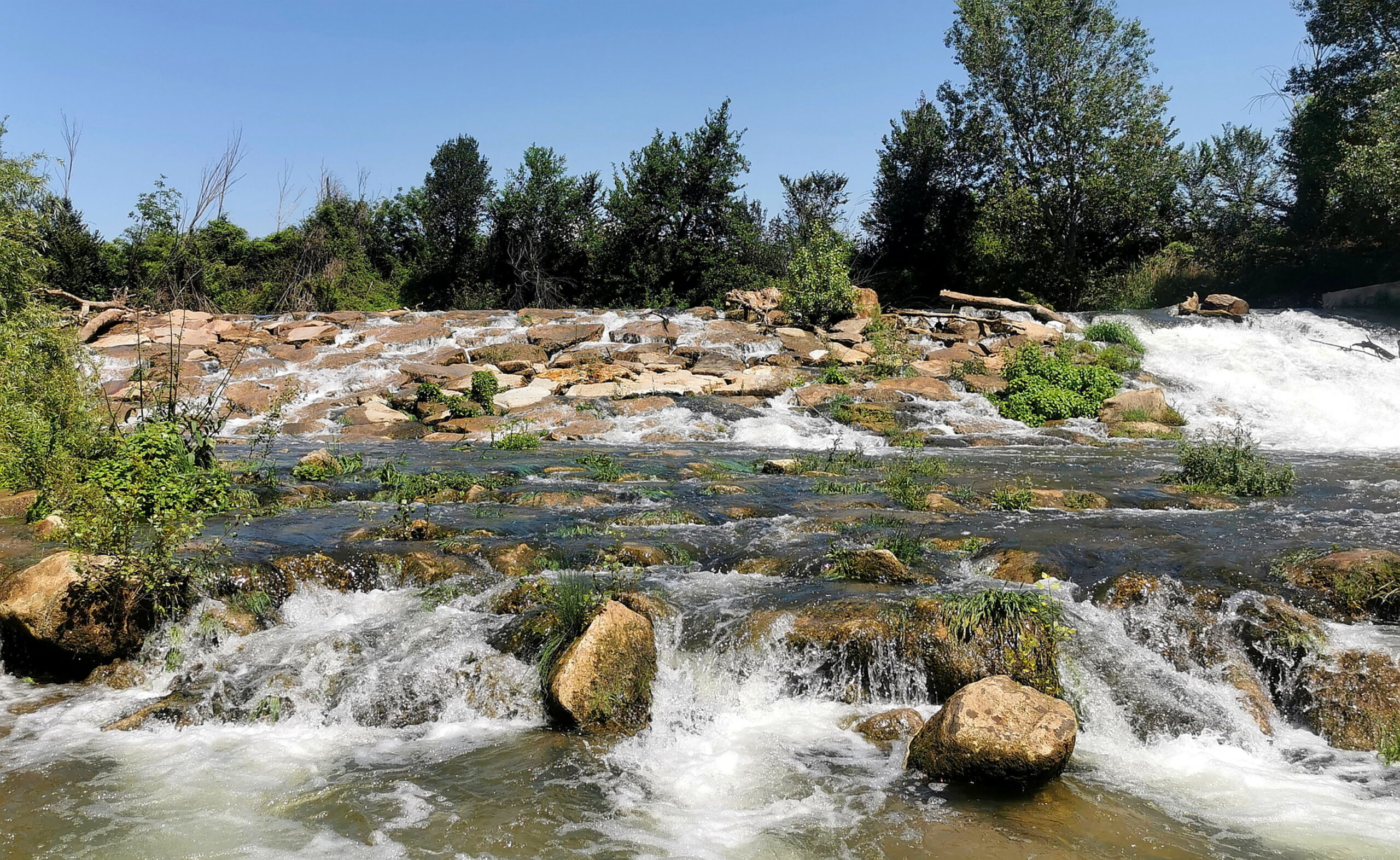 Kayak fahren auf dem Argens